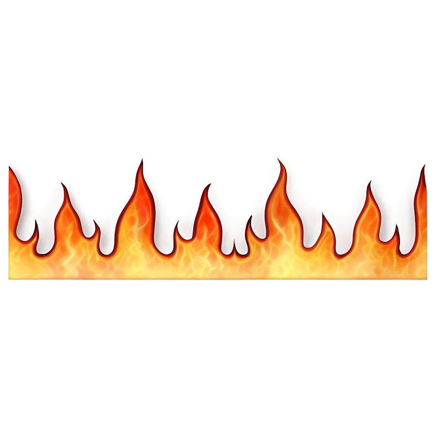 Flame Barrier Border Png 21 PNG Image