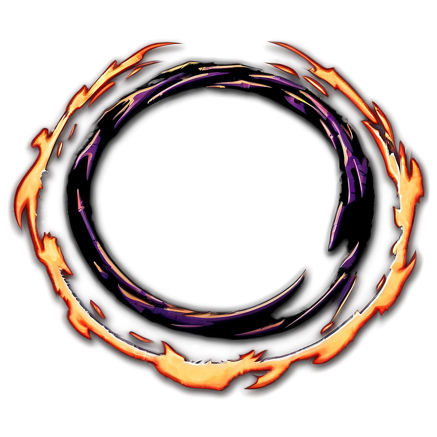 Flame Circle Border Png 5 PNG Image