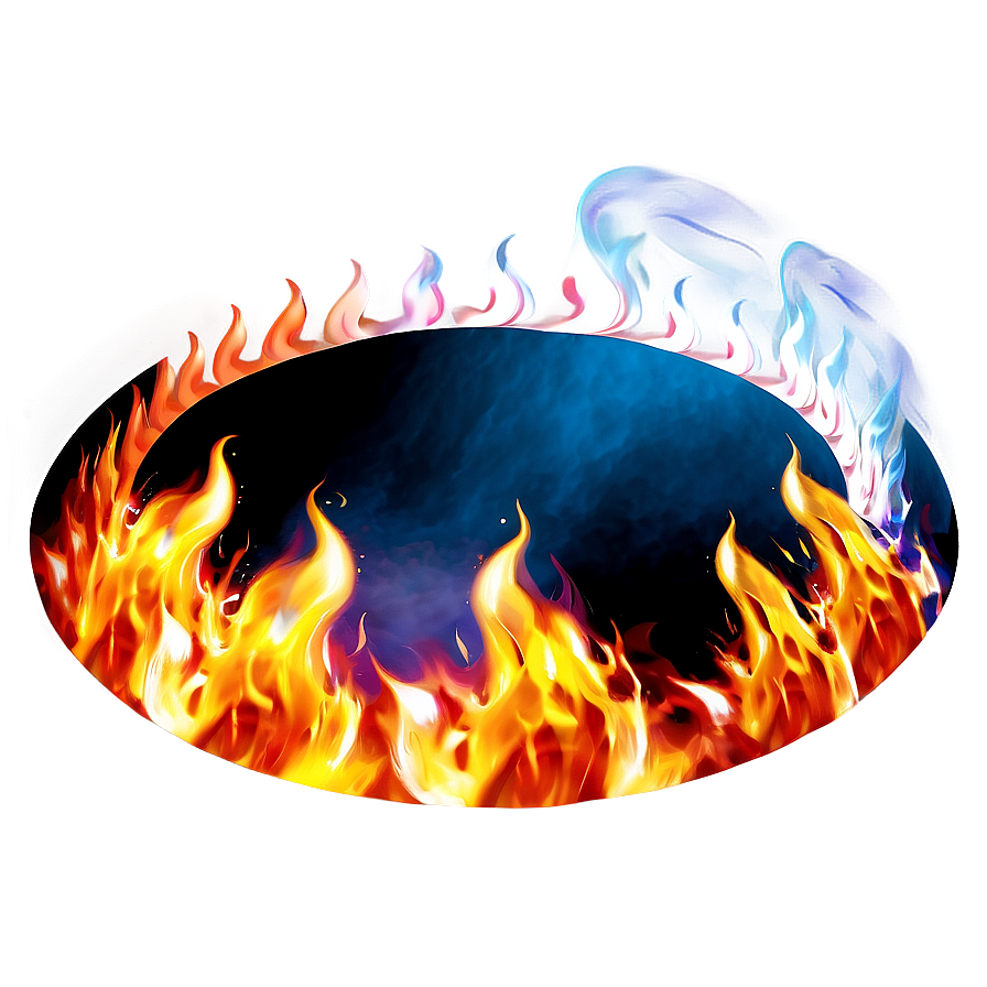 Flame Circle Visual Png Kci PNG Image