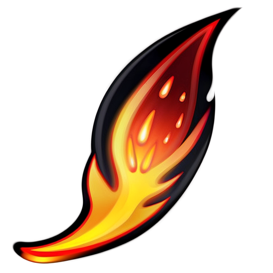 Flame Emoji Art Png Ukm PNG Image