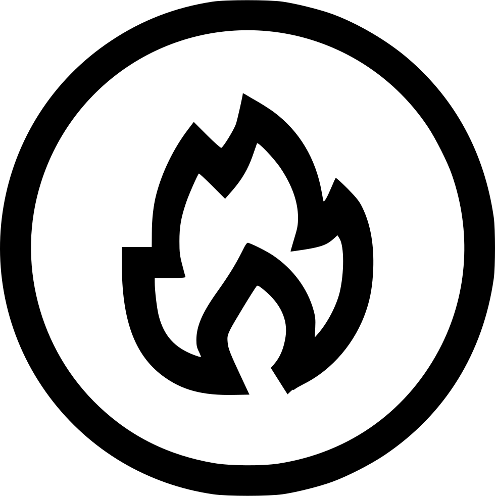 Flame Symbol Graphic PNG Image