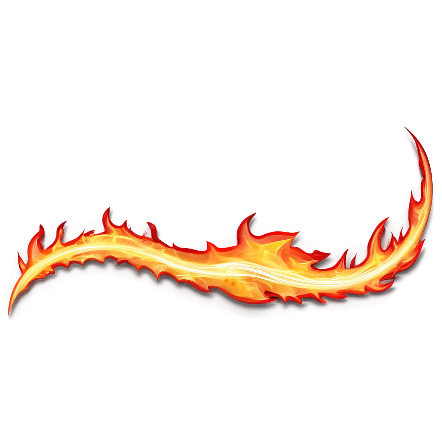 Flame Wave Border Png 6 PNG Image