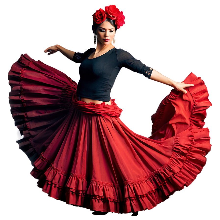 Flamenco Dancer Pose Png Bae24 PNG Image