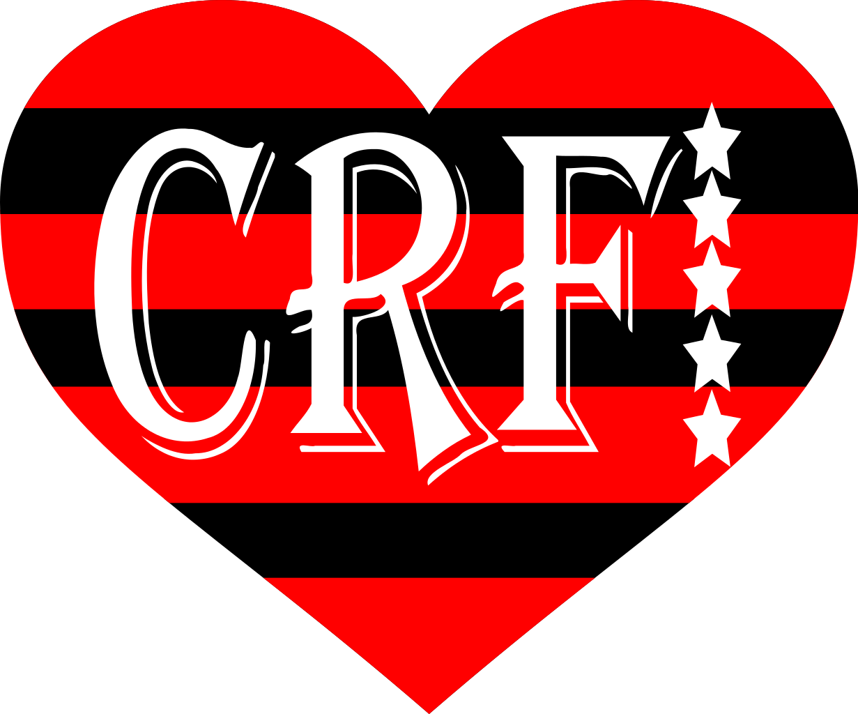 Flamengo Heart Crest PNG Image