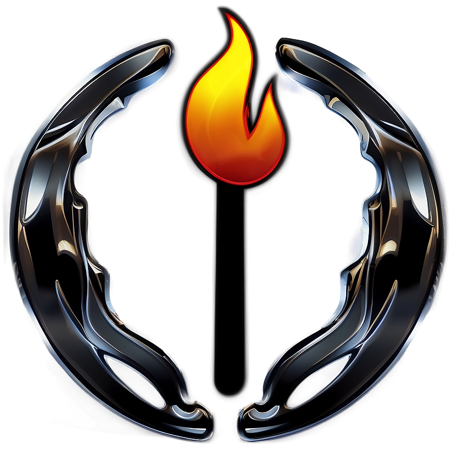 Flames Badge Png 78 PNG Image