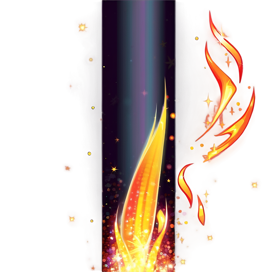 Flames With Sparkles Png 05042024 PNG Image