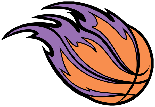 Flaming Basketball Logo PNG Image