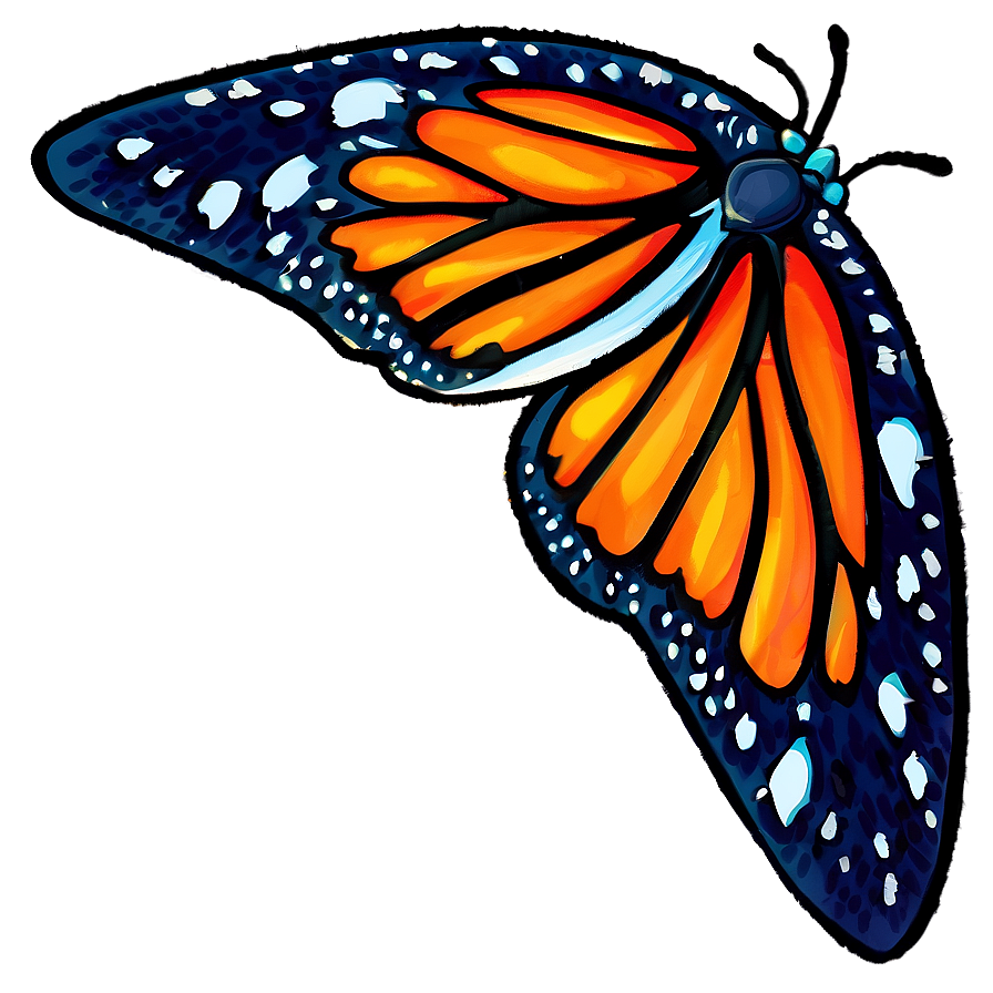 Flaming Butterfly Png Smq70 PNG Image