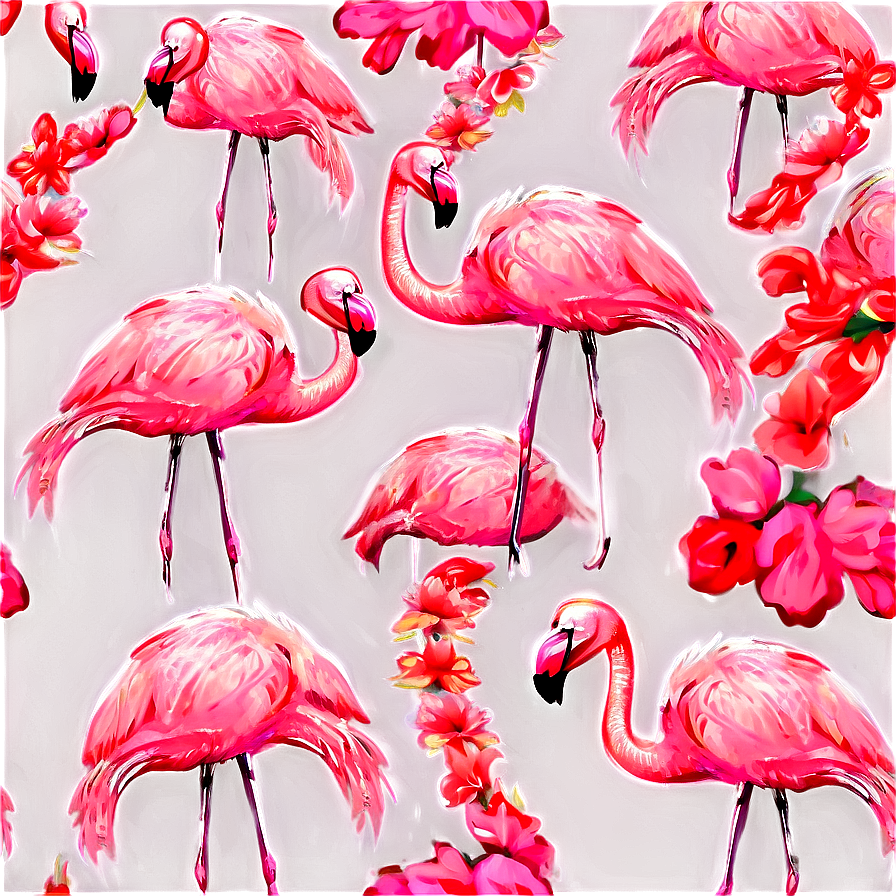 Flamingo With Flower Crown Png 05062024 PNG Image