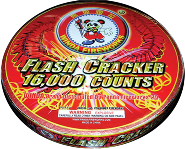 Flash Cracker16000 Counts Fireworks Packaging PNG Image