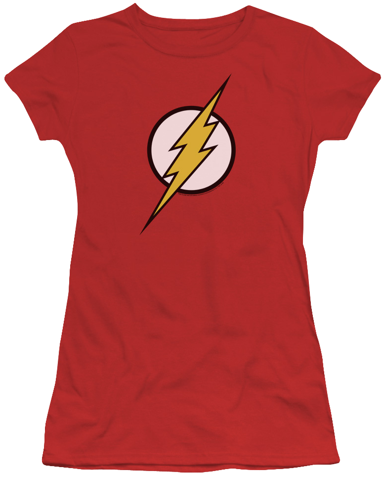 Flash Logo Red Tshirt PNG Image