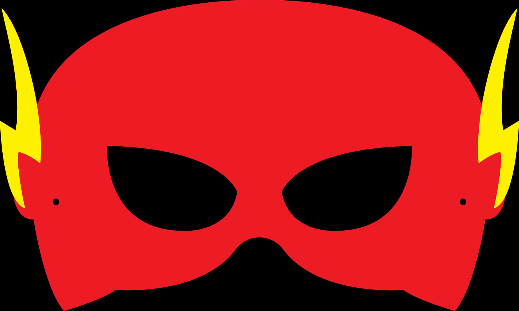 Flash Mask Vector Art PNG Image