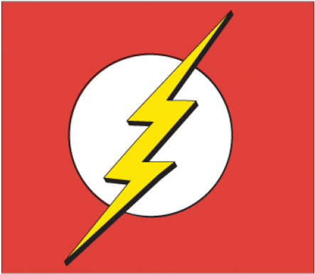 Flash_ Symbol_ Red_ Background PNG Image