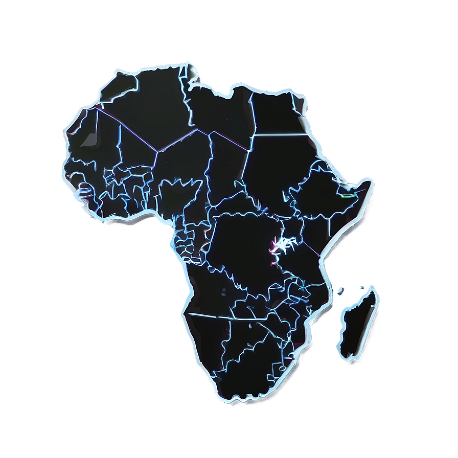 Flat Africa Outline Png Cxq PNG Image