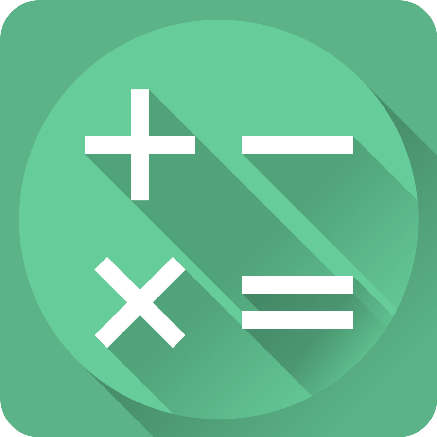 Flat Design Calculator Icon PNG Image