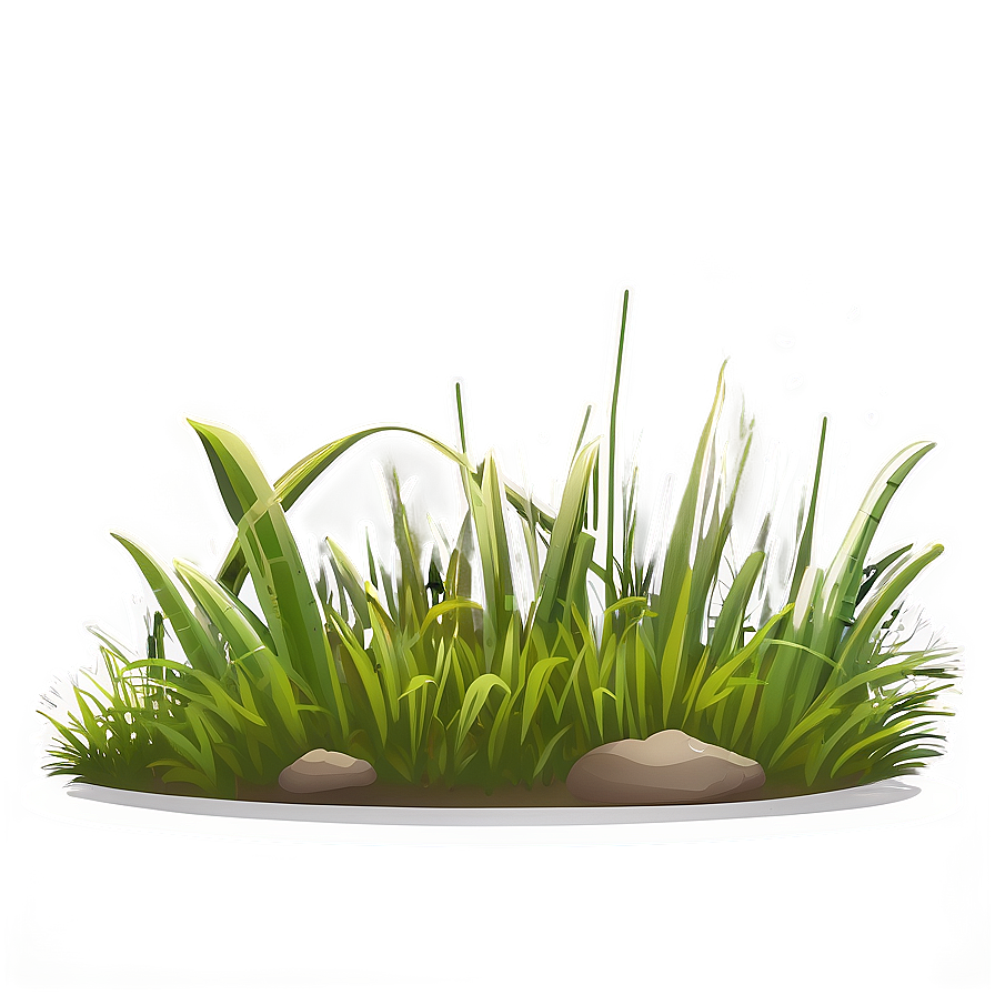 Flat Design Cartoon Grass Png 06122024 PNG Image