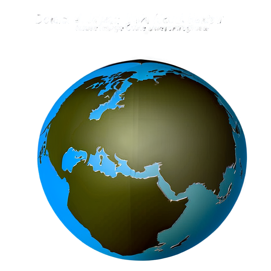 Flat Design Globe Png 6 PNG Image