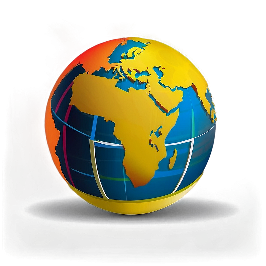 Flat Design Globe Png 74 PNG Image