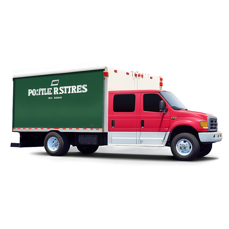 Flat Design Mail Truck Png Atn PNG Image