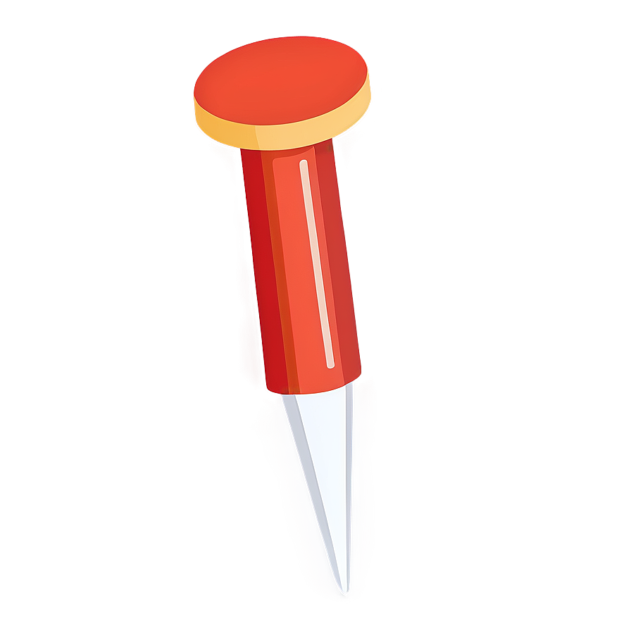 Flat Design Push Pin Png 11 PNG Image