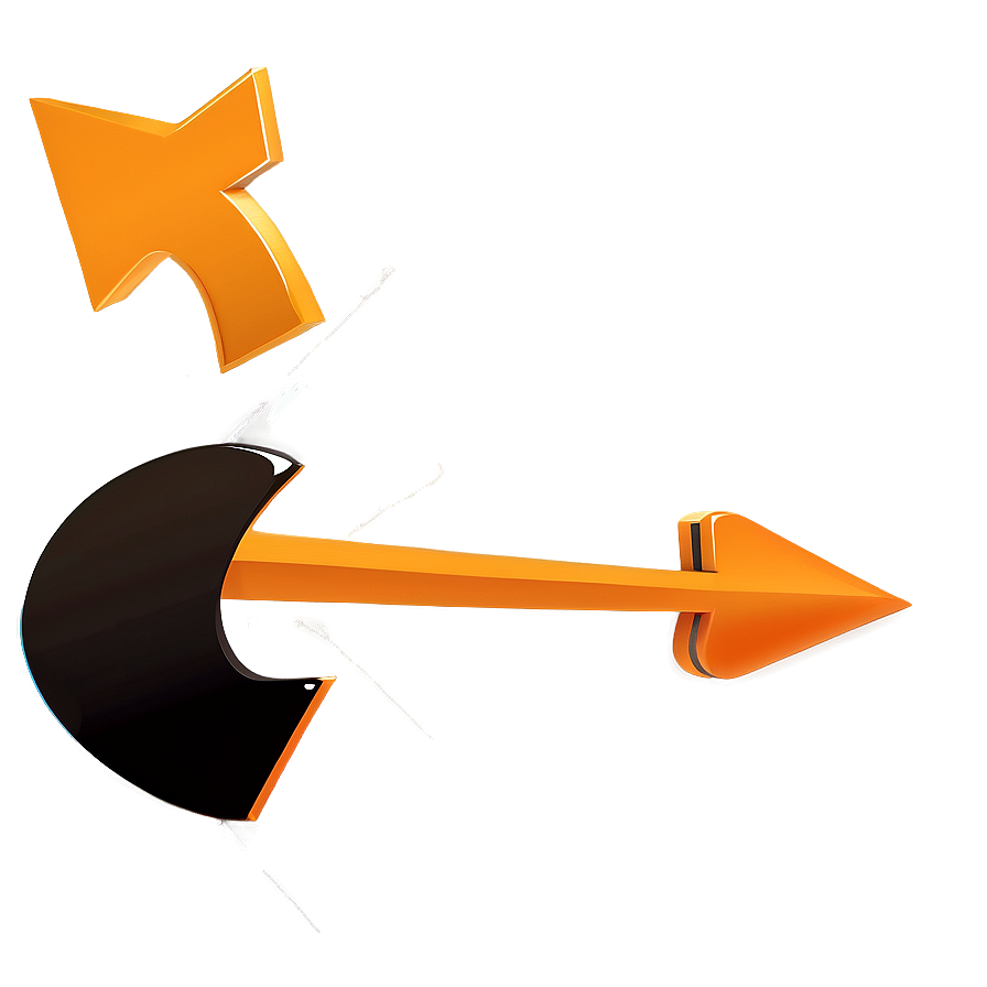 Flat Orange Arrow Png 61 PNG Image