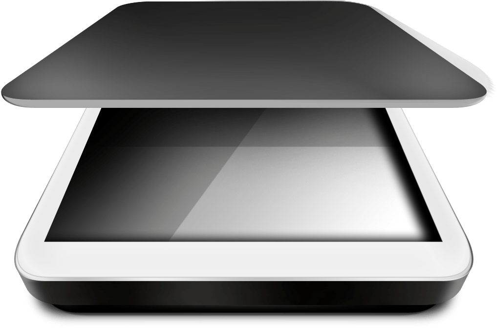 Flatbed Scanner Top View PNG Image