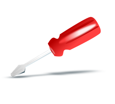 Flathead Screwdriver Black Background PNG Image