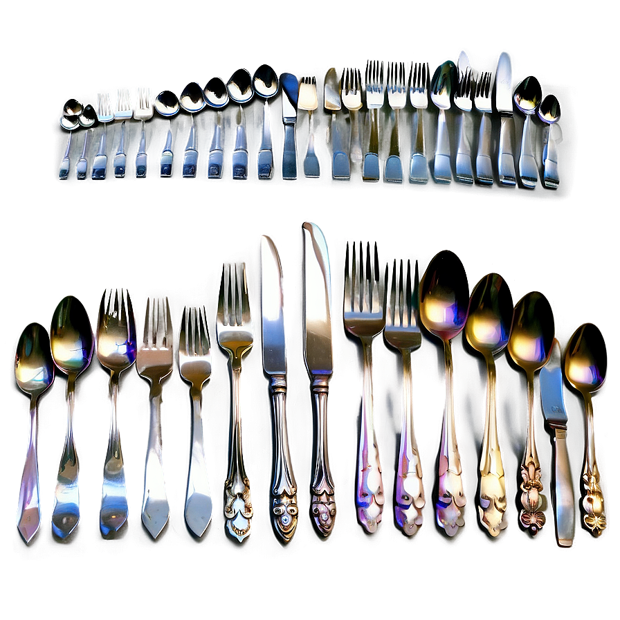 Flatware Spoon Collection Png Wka19 PNG Image