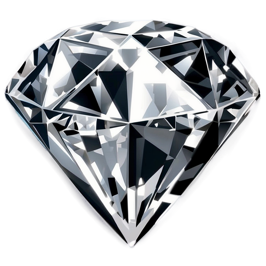 Flawless Diamond Illustration Png Nbt62 PNG Image