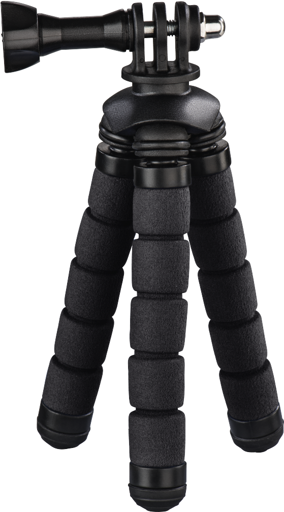 Flexible Camera Tripod Black PNG Image