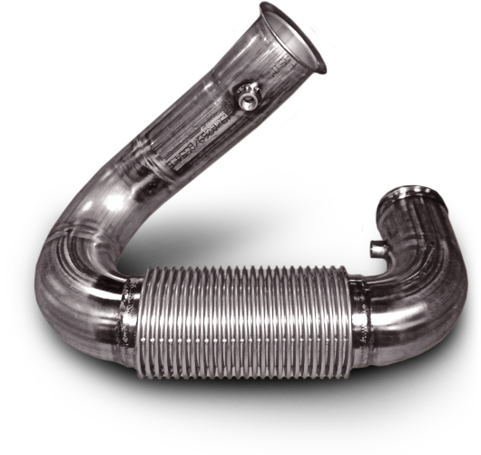 Flexible Metal Pipe Component PNG Image