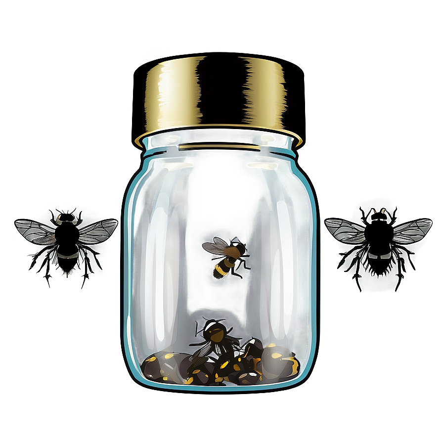 Flies In A Jar Png Bvs3 PNG Image