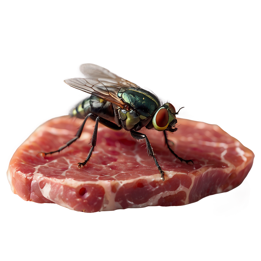 Flies On Meat Png Vht PNG Image