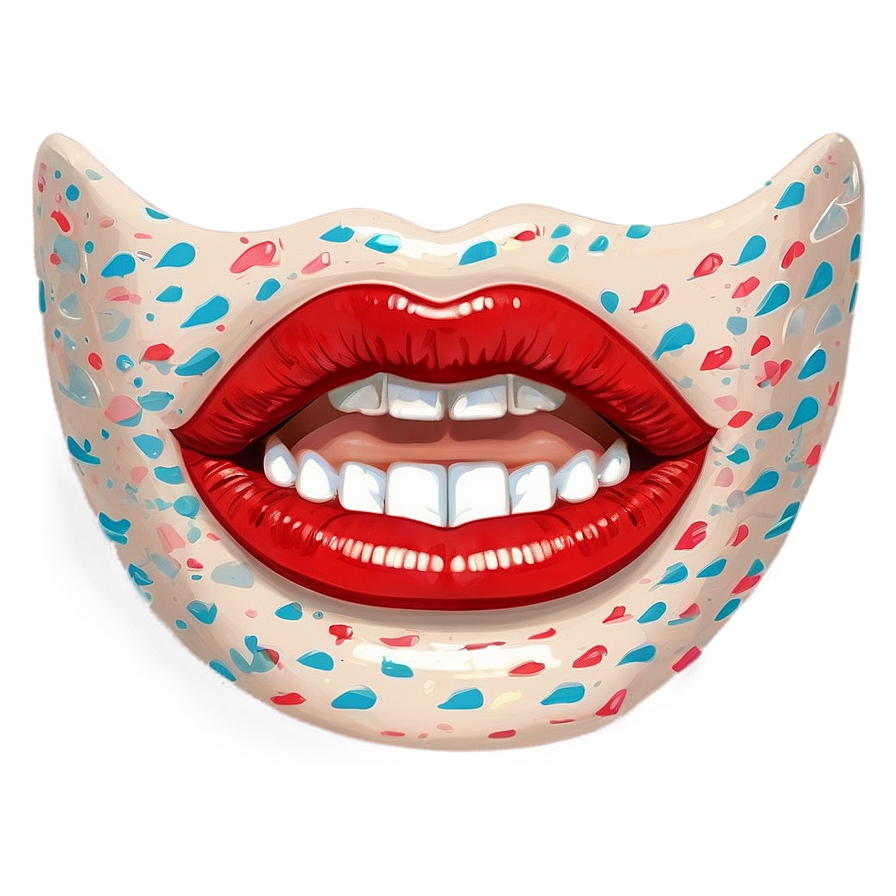 Flirty Red Lips Wink Png Tpo PNG Image