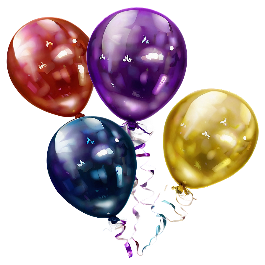 Floating Balloon Bundle Png 05032024 PNG Image