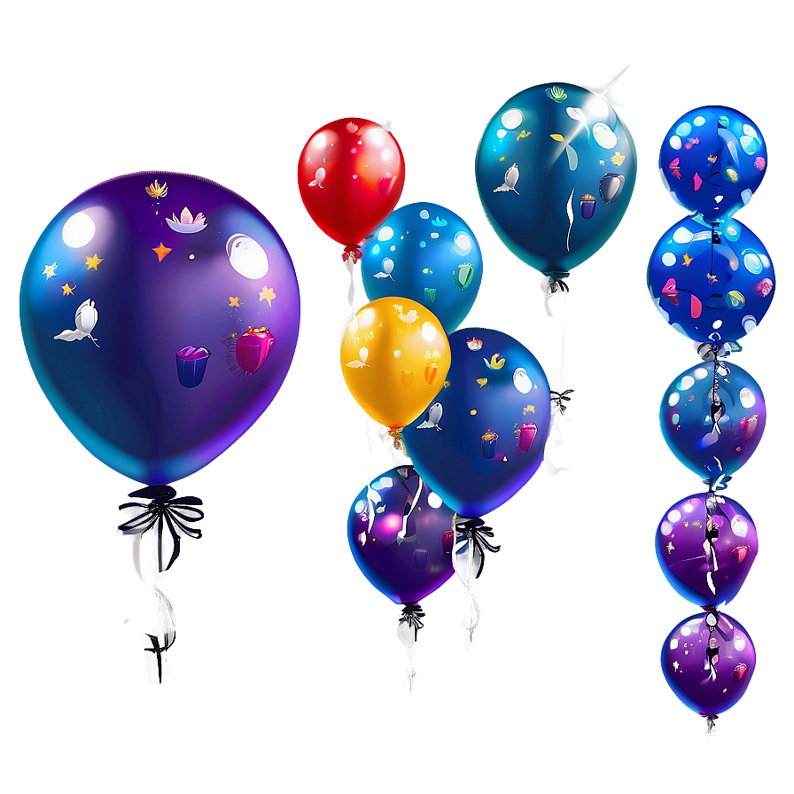 Floating Balloons Png Lsy19 PNG Image