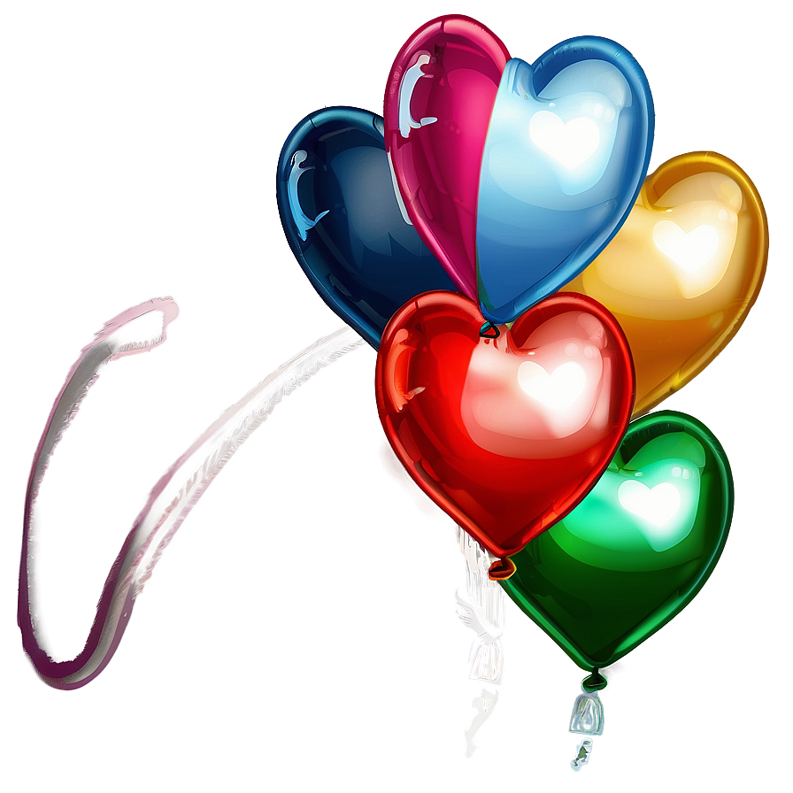 Floating Heart Balloon Png Ubr81 PNG Image