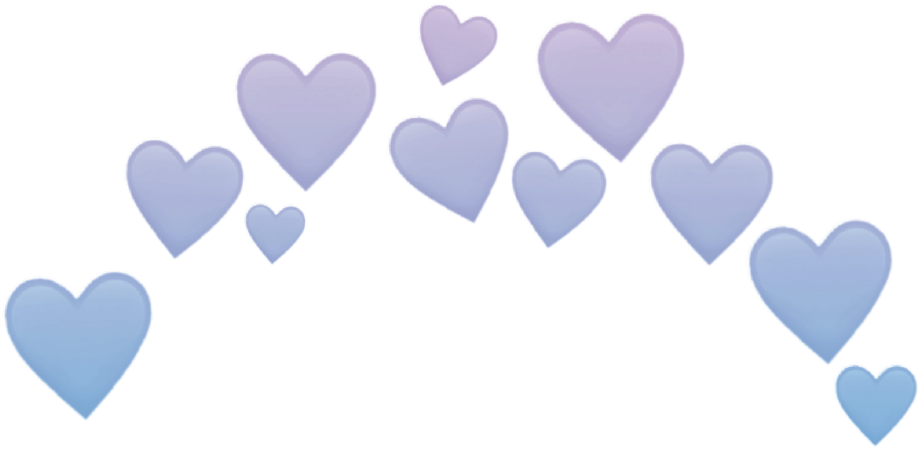 Floating Hearts Graphic PNG Image