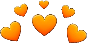 Floating Hearts Overlay PNG Image