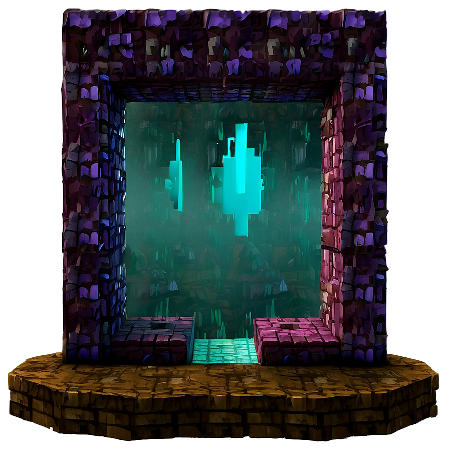 Floating Nether Portal Png 06212024 PNG Image