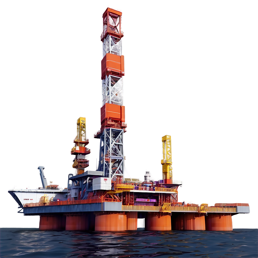 Floating Oil Rig Png 06122024 PNG Image