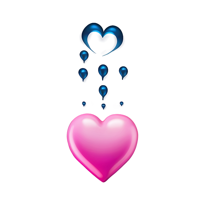 Floating Pink Heart Emoji Png Voh59 PNG Image