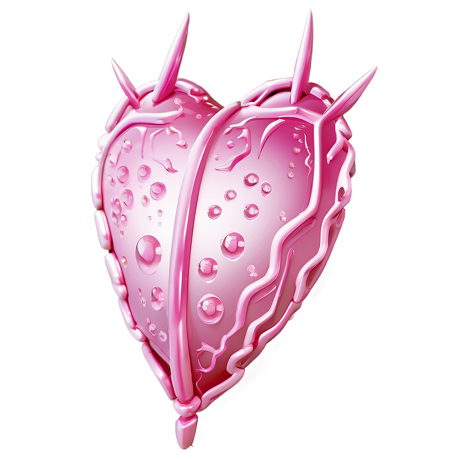 Floating Pink Heart Png Bum PNG Image