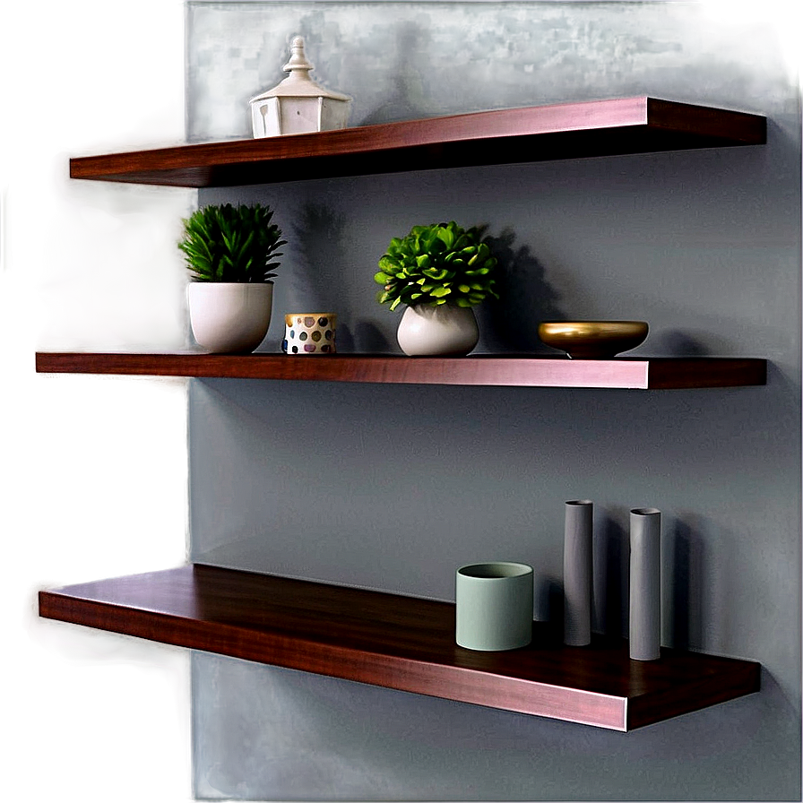 Floating Shelves Arrangement Ideas Png 06132024 PNG Image