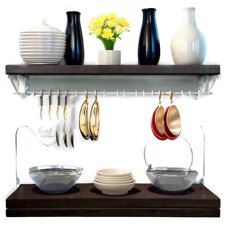 Floating Shelves In Dining Room Png Ell PNG Image