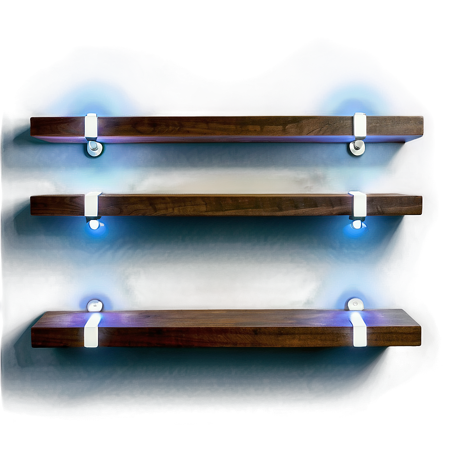 Floating Shelves With Lights Png Cwj PNG Image