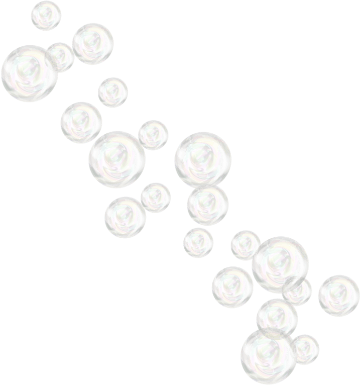 Floating Soap Bubbles Transparent Background PNG Image