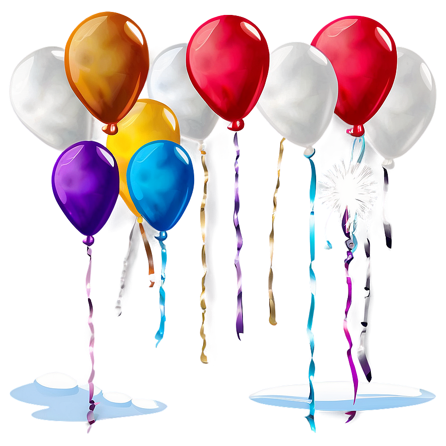 Floating White Balloons Png Lad63 PNG Image