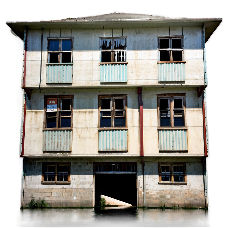 Flood-damaged Building Png Hxj56 PNG Image