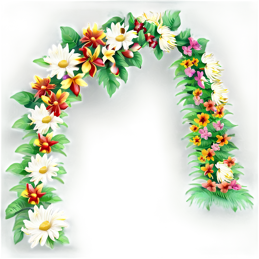 Floral Arch Decoration Png Glc PNG Image